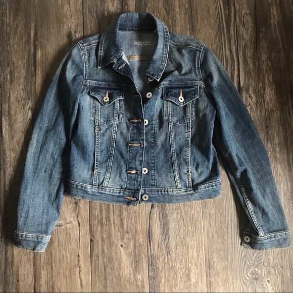 LEVI STRAUSS Signature Stretch Denim/Jean Jacket Medium Wash - Picture 2 of 8